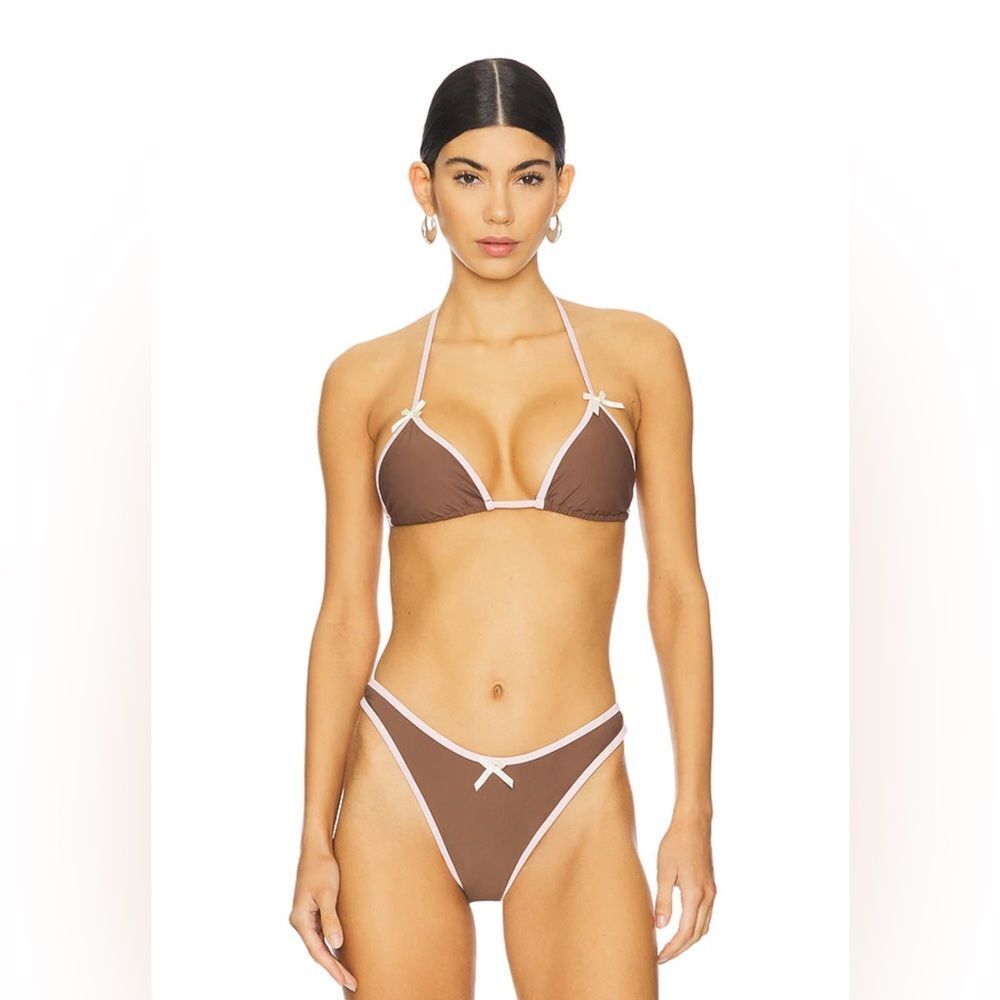 NWT Lovers and Friends Harriet Top in Brown & Pink
